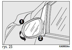 Składanie lusterek zewnętrznych rys. 25